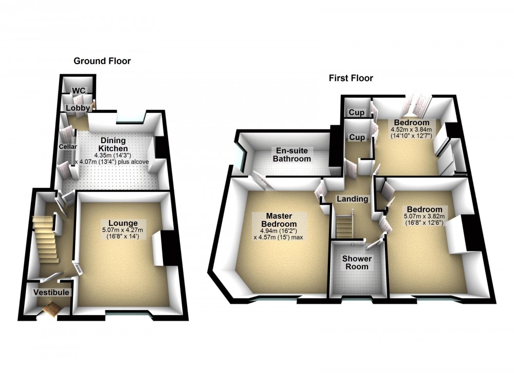 Floorplans For Honley, Holmfirth