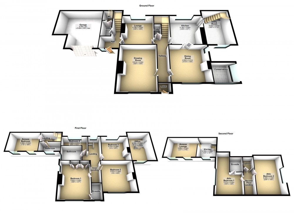 Floorplans For Wooldale, Holmfirth