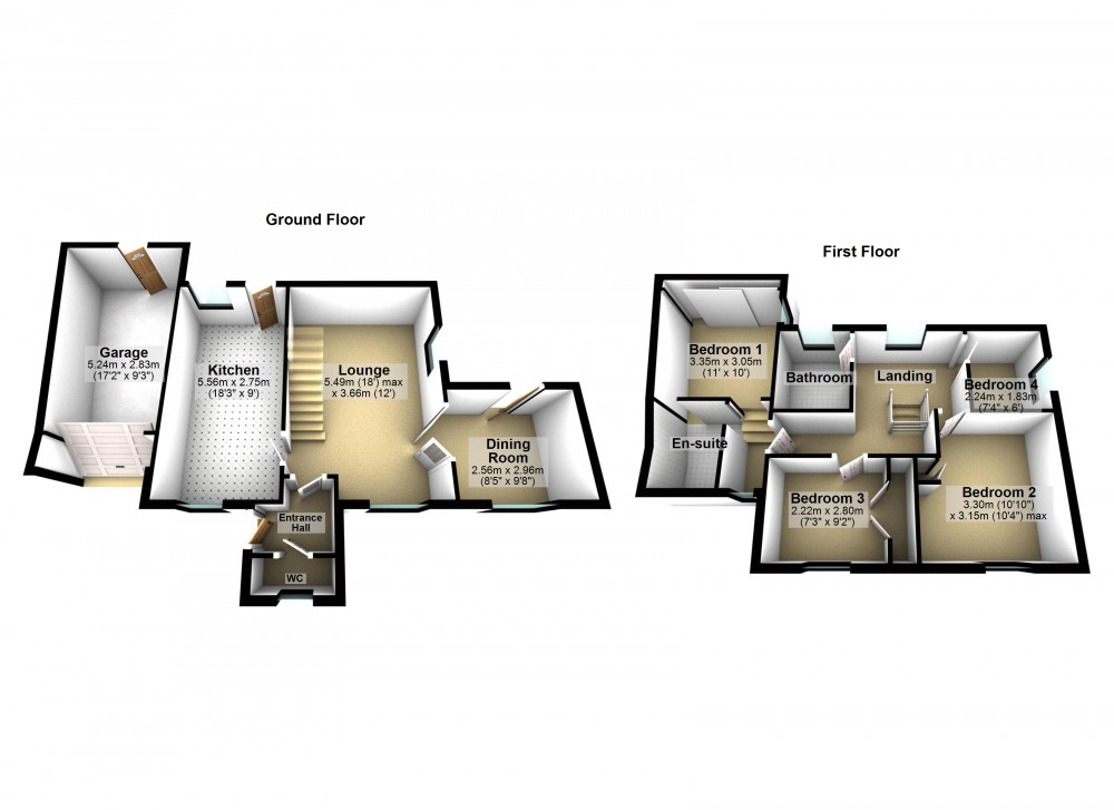 Floorplans For Marsden, Huddersfield