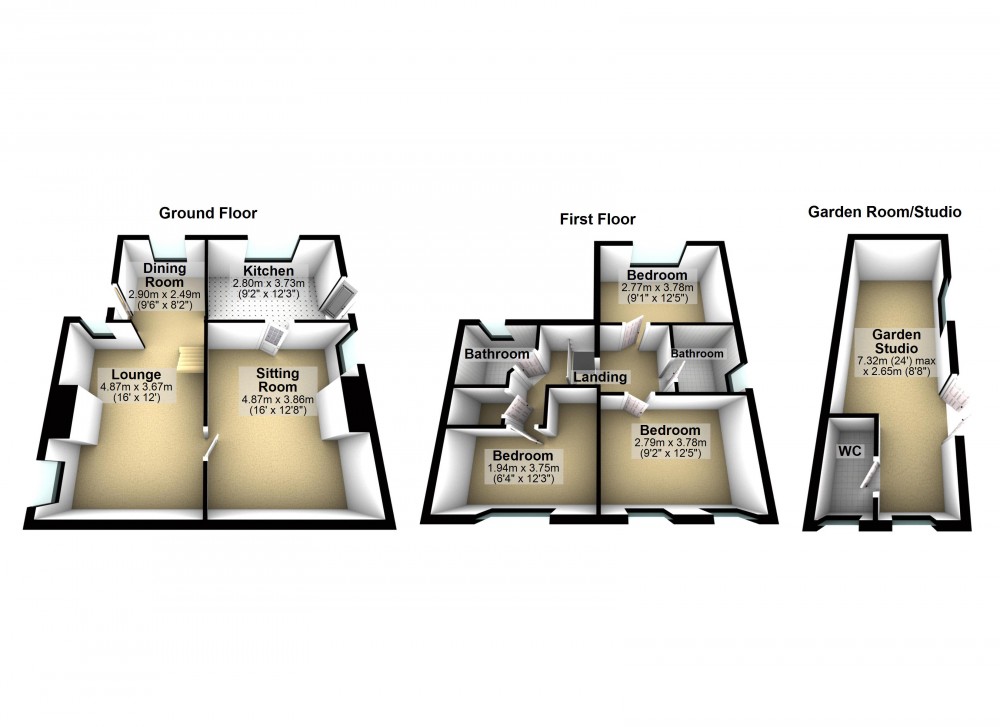 Floorplans For Meltham, Holmfirth, West Yorkshire