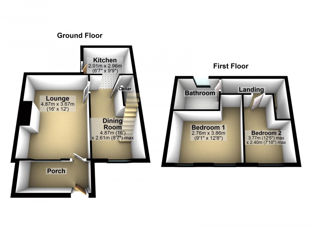 Floorplans For Scapegoat Hill, Huddersfield