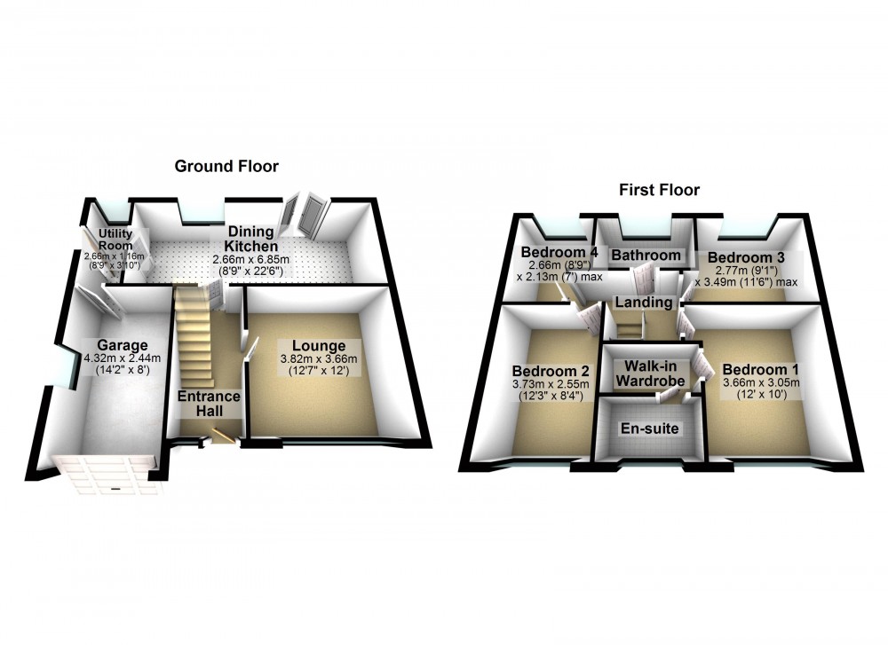 Floorplans For Thurstonland, Huddersfield