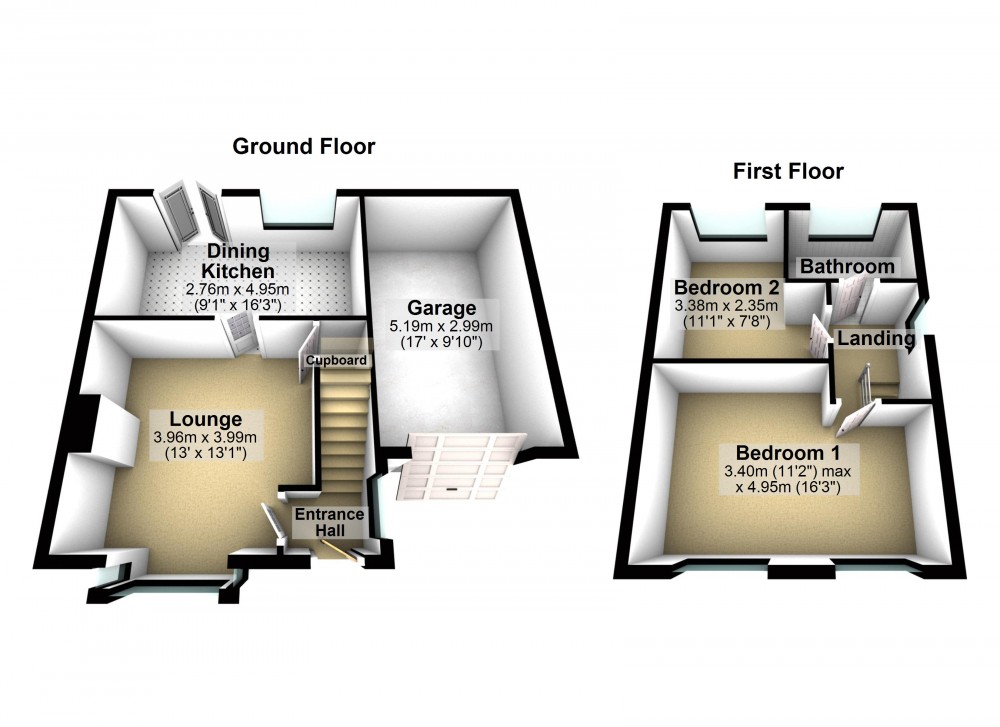 Floorplans For Thongsbridge, Holmfirth