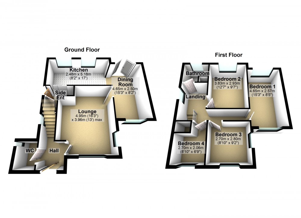 Floorplans For Netherton, Huddersfield