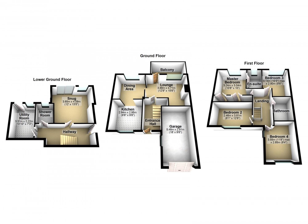 Floorplans For Scholes, Holmfirth