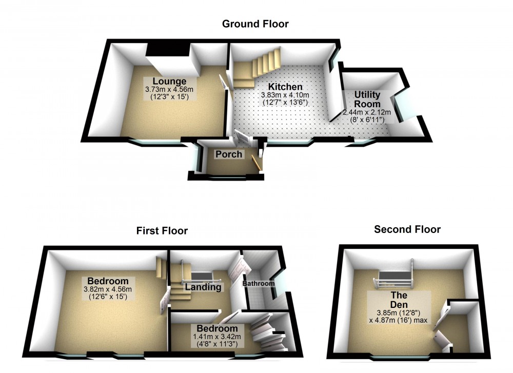 Floorplans For Scholes, Holmfirth