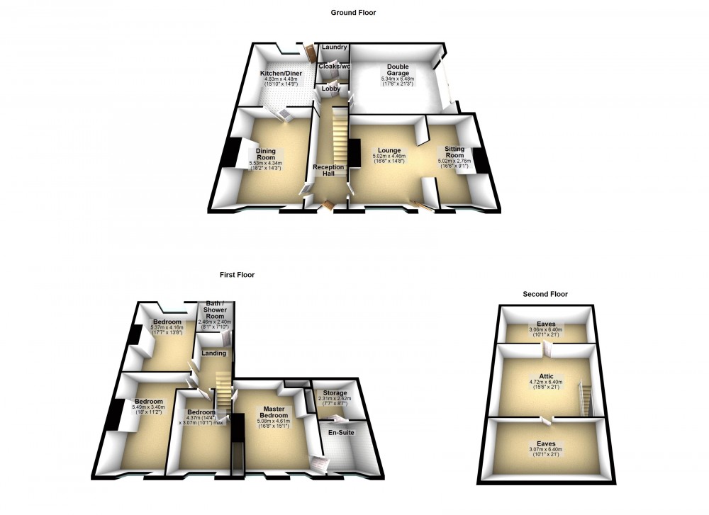 Floorplans For Almondbury, Huddersfield