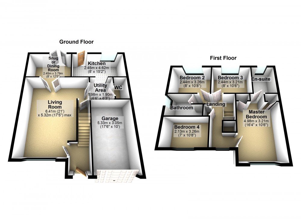 Floorplans For Honley, Holmfirth