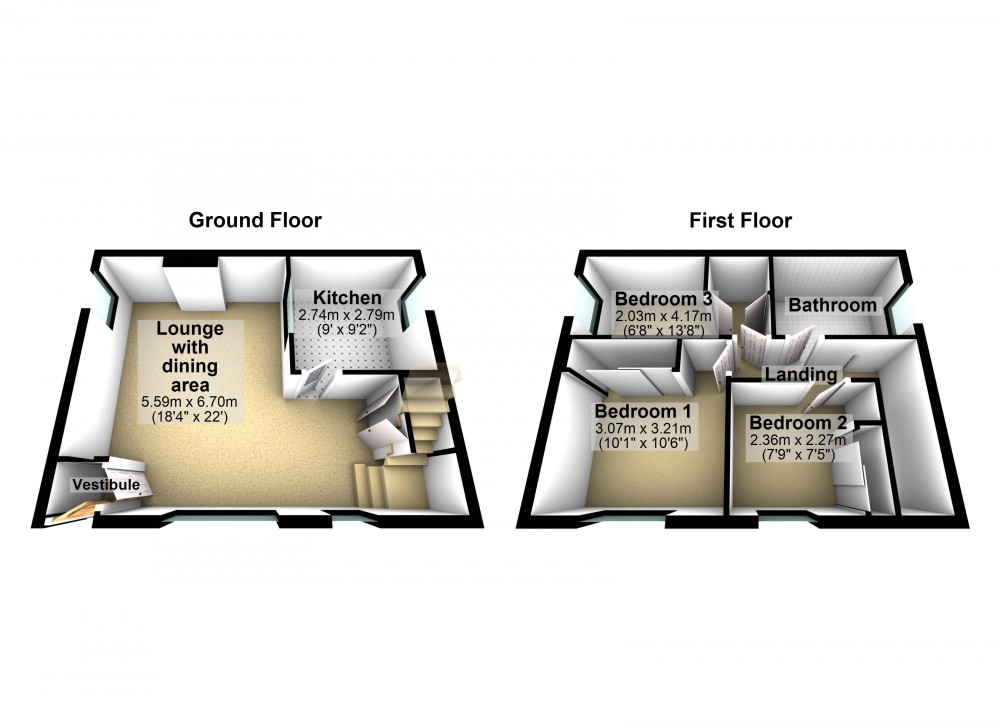 Floorplans For Honley, Holmfirth