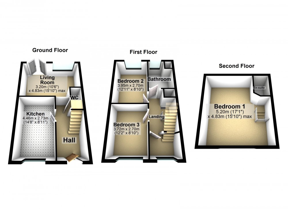 Floorplans For Ferndale, Huddersfield