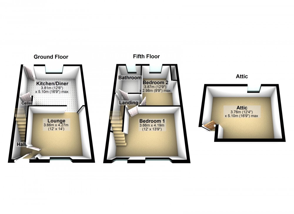 Floorplans For Honley, Holmfirth