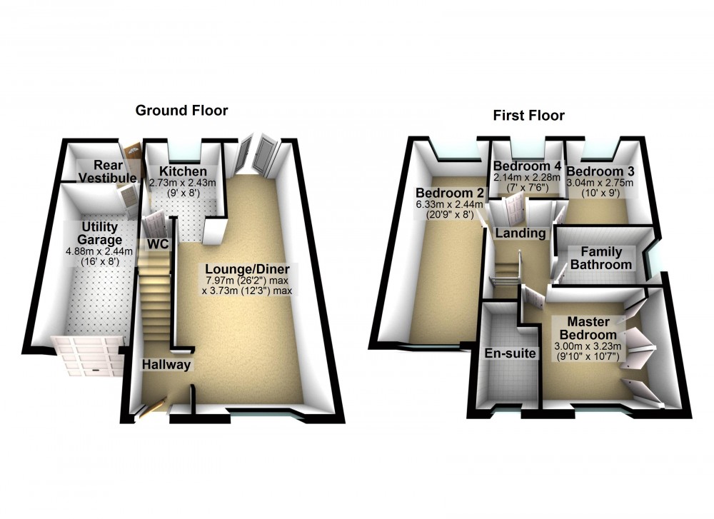 Floorplans For Honley, Holmfirth