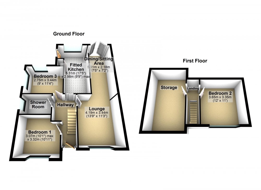 Floorplans For Netherton, Huddersfield