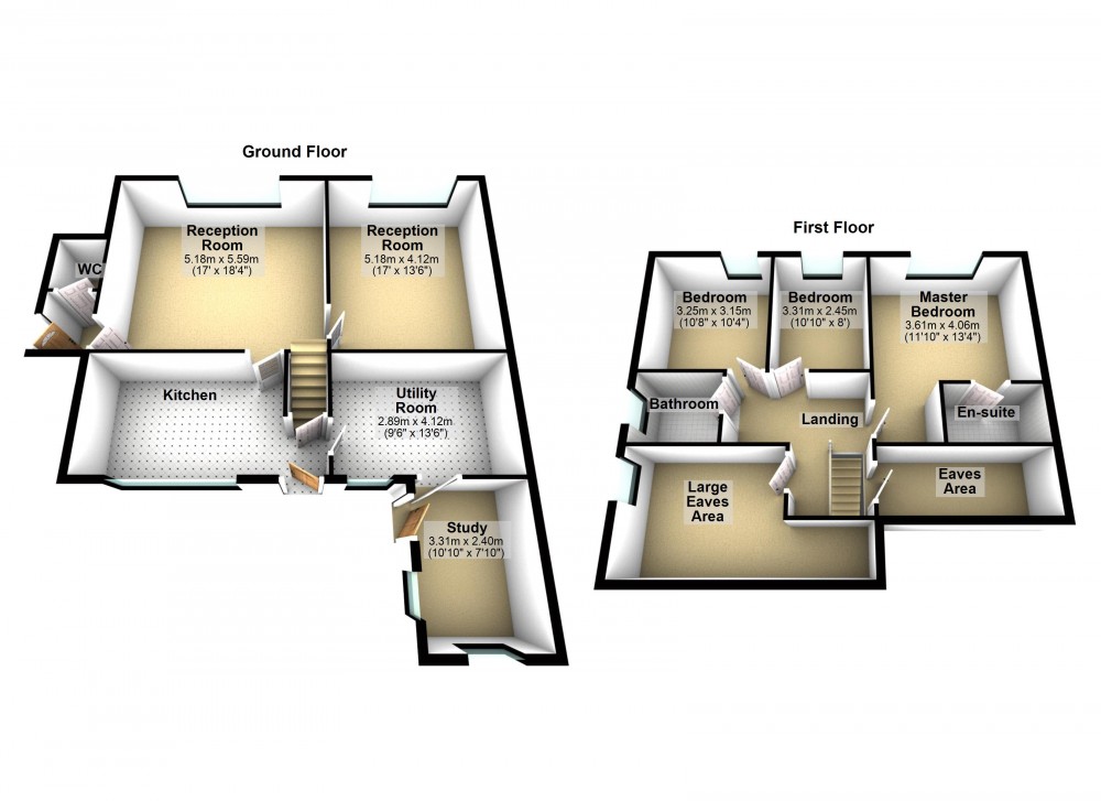 Floorplans For Highburton, Huddersfield