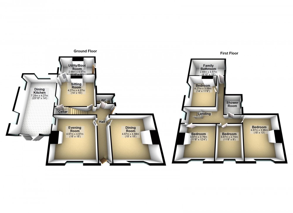 Floorplans For Netherthong, Holmfirth