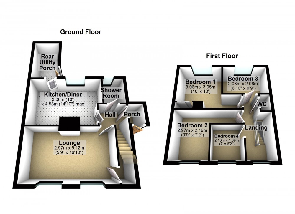 Floorplans For Netherthong, Holmfirth