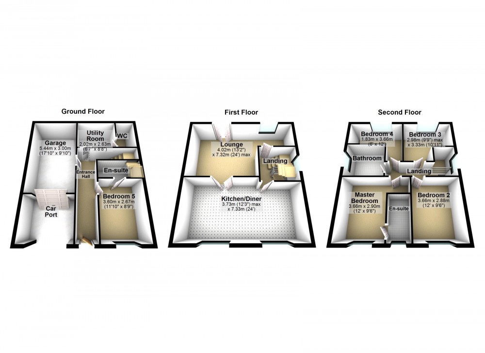 Floorplans For Brockholes, Holmfirth