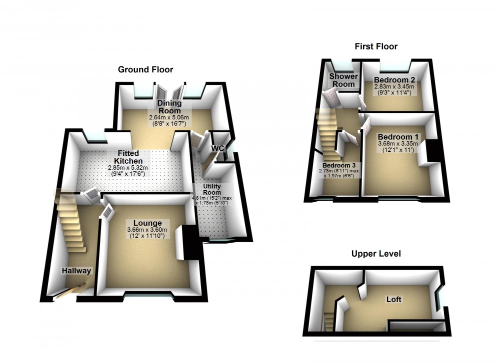 Floorplans For Netherton, Huddersfield