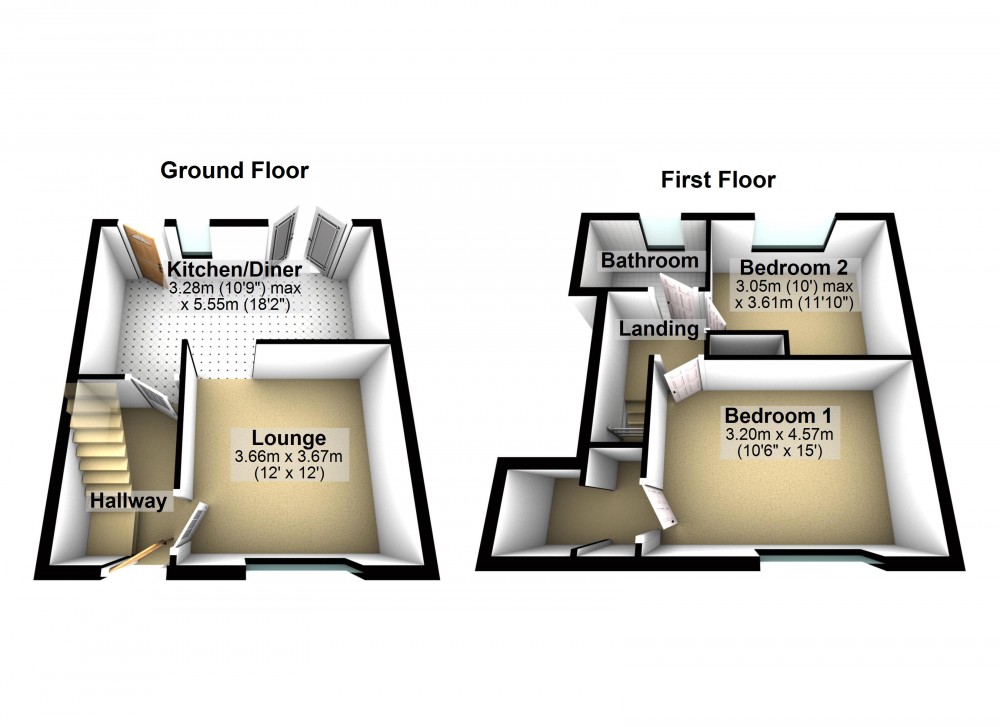 Floorplans For Brockholes, Holmfirth