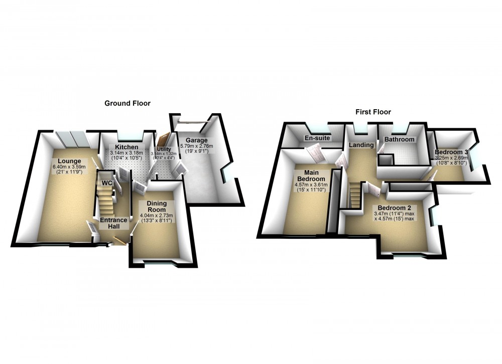 Floorplans For Netherton, Huddersfield