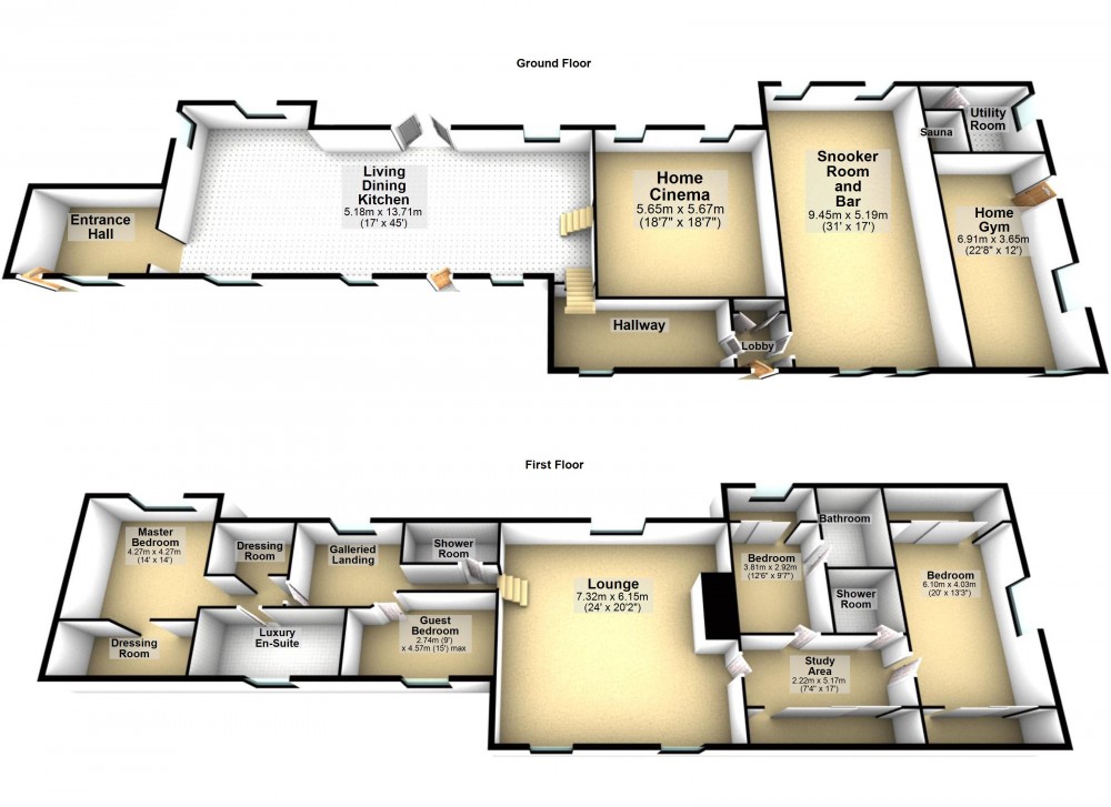 Floorplans For Outlane, Huddersfield