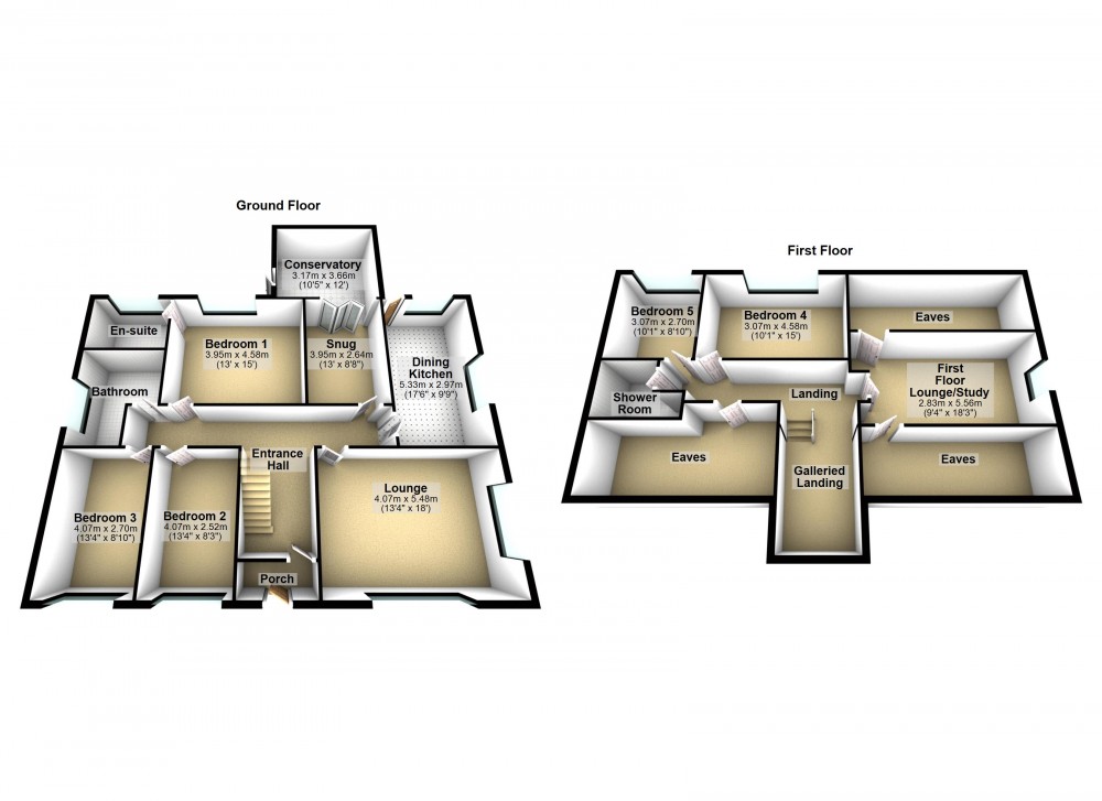 Floorplans For Marsden, Huddersfield