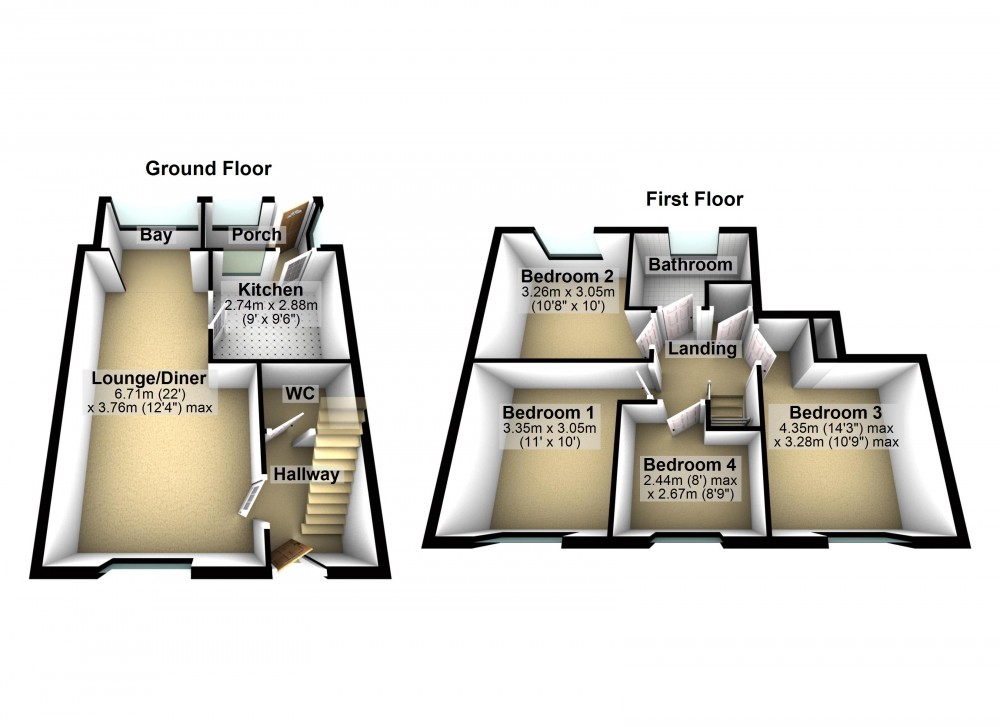 Floorplans For Shepley, Huddersfield