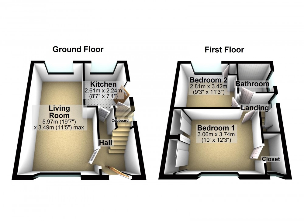 Floorplans For Hangingstone Road, Huddersfield