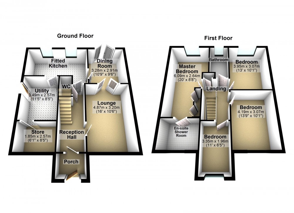 Floorplans For Honley, Holmfirth