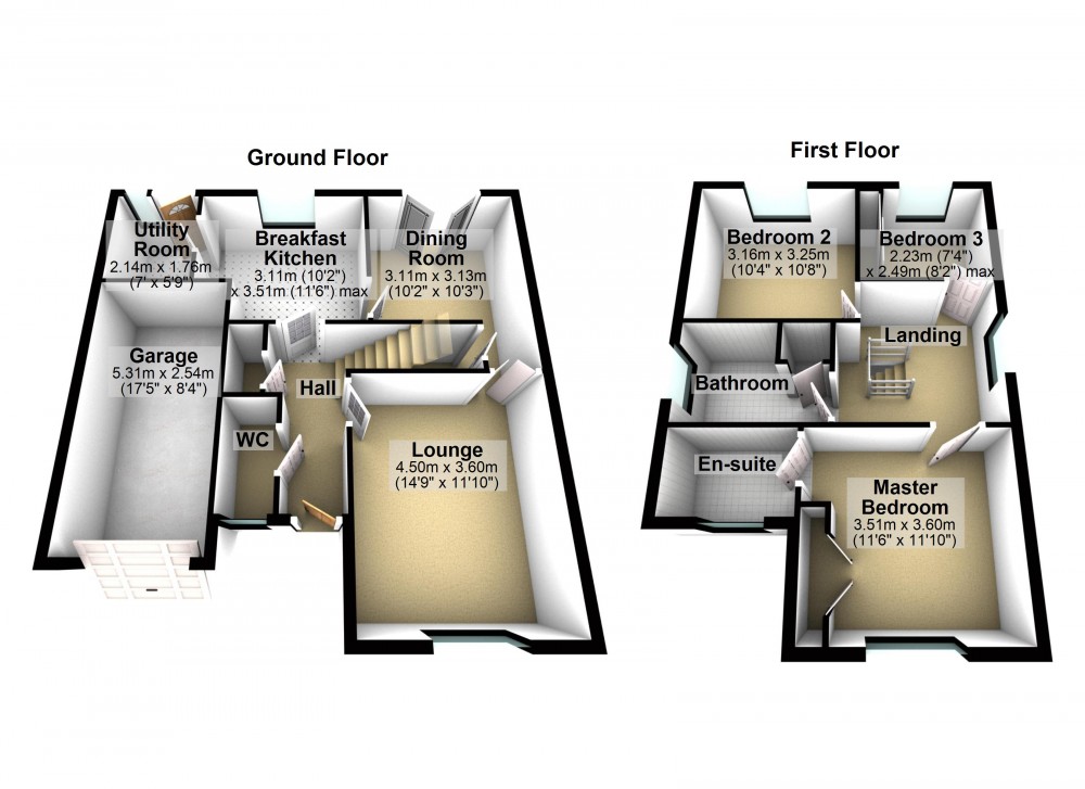 Floorplans For Brockholes, Holmfirth, West Yorkshire