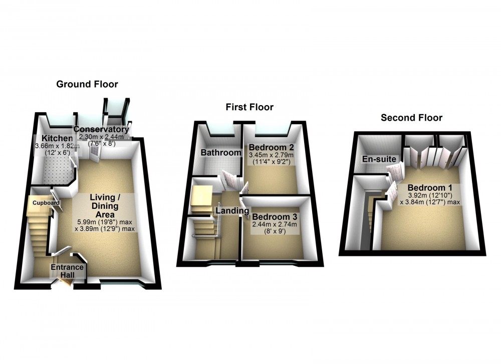 Floorplans For Holmbridge, Holmfirth