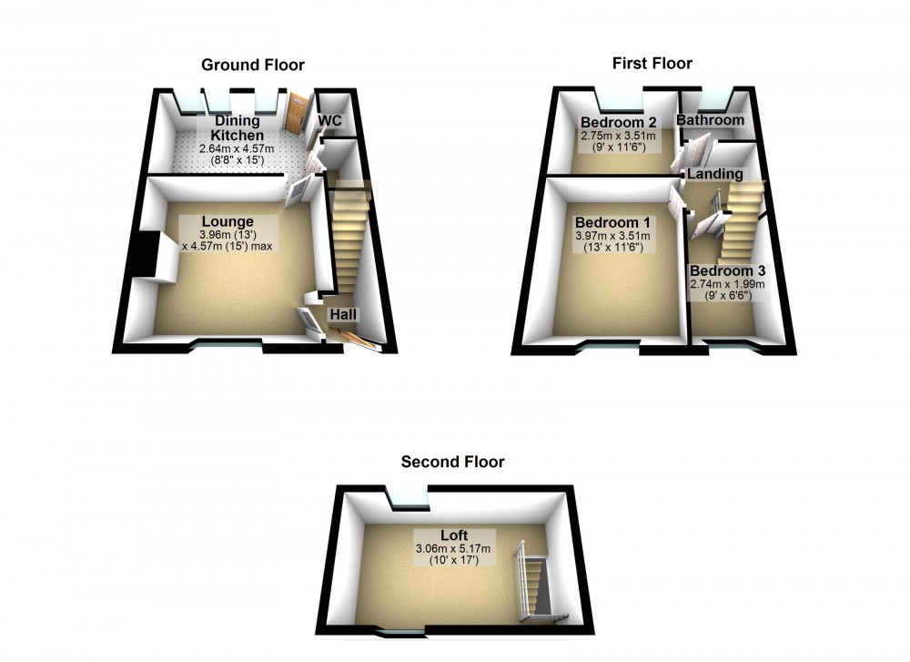 Floorplans For Meltham, Holmfirth