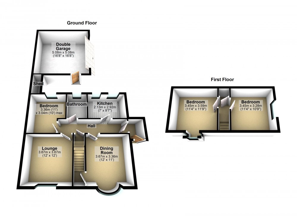 Floorplans For Crosland Moor, Huddersfield