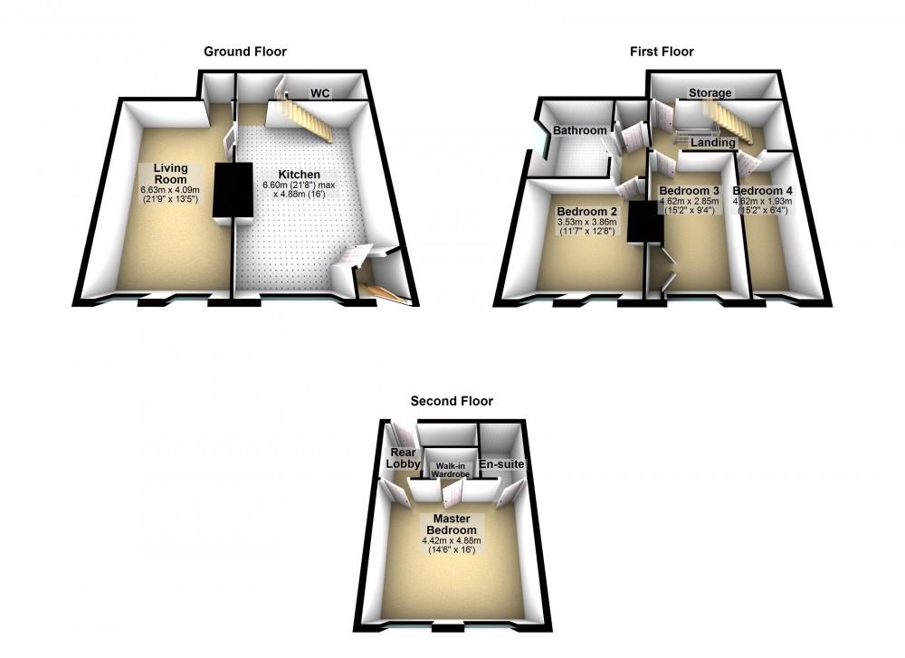 Floorplans For Golcar, Huddersfield