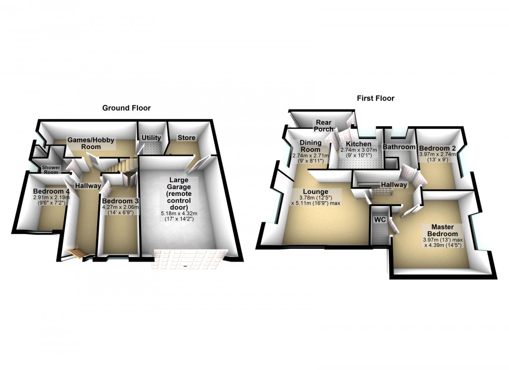 Floorplans For Brockholes, Holmfirth