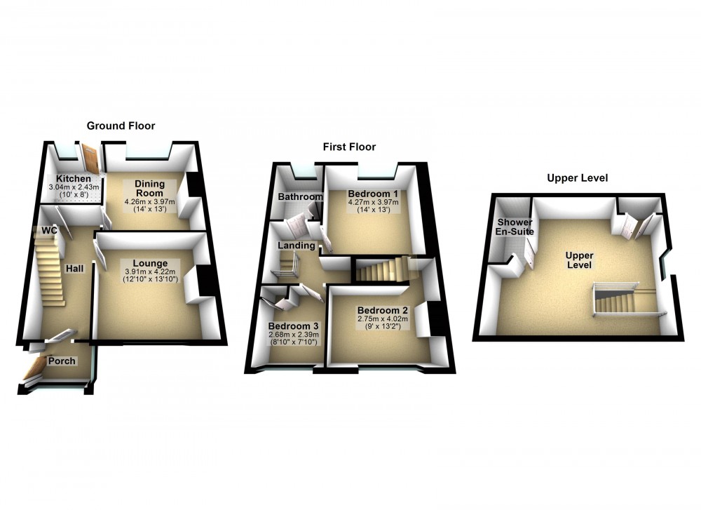 Floorplans For Linthwaite, Huddersfield