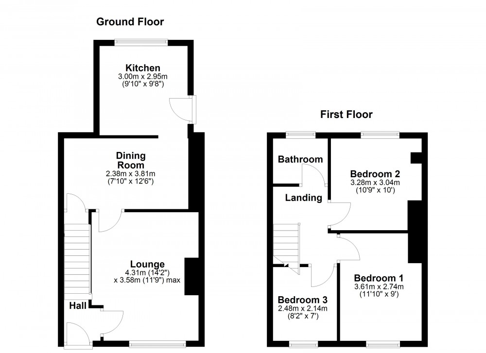 Floorplans For Fartown, Huddersfield