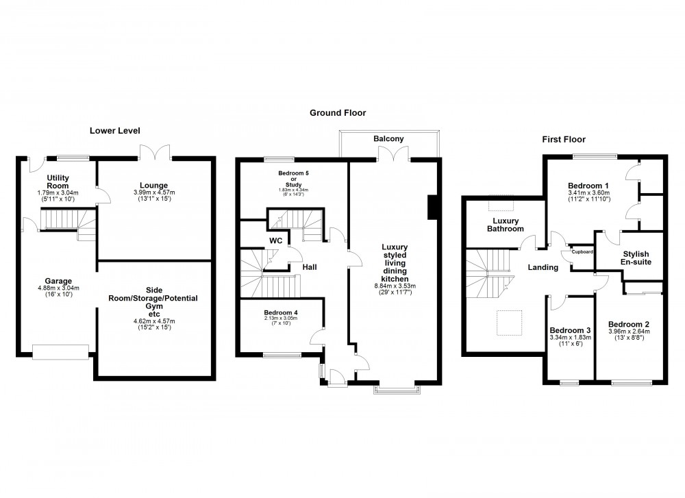 Floorplans For Fixby, Huddersfield