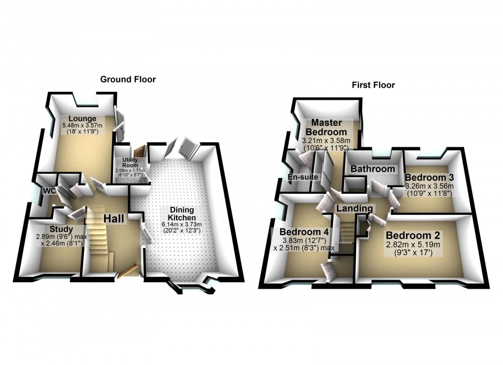 Floorplans For Honley, Holmfirth