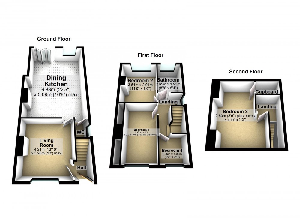 Floorplans For Honley, Holmfirth