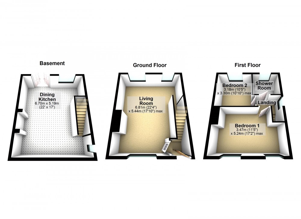 Floorplans For Brockholes, Holmfirth, West Yorkshire