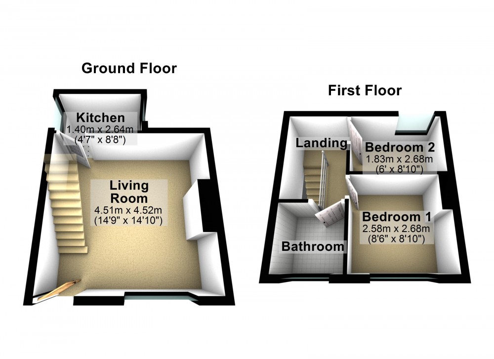 Floorplans For Taylor Hill, Huddersfield