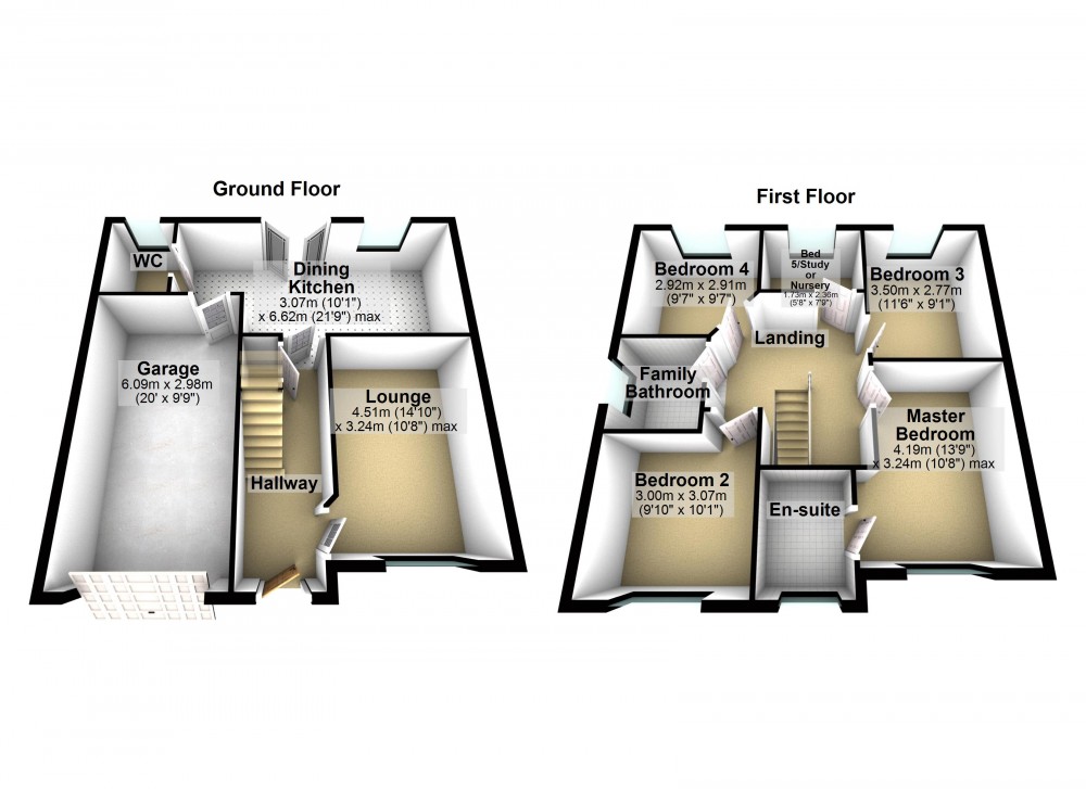 Floorplans For Netherton, Huddersfield