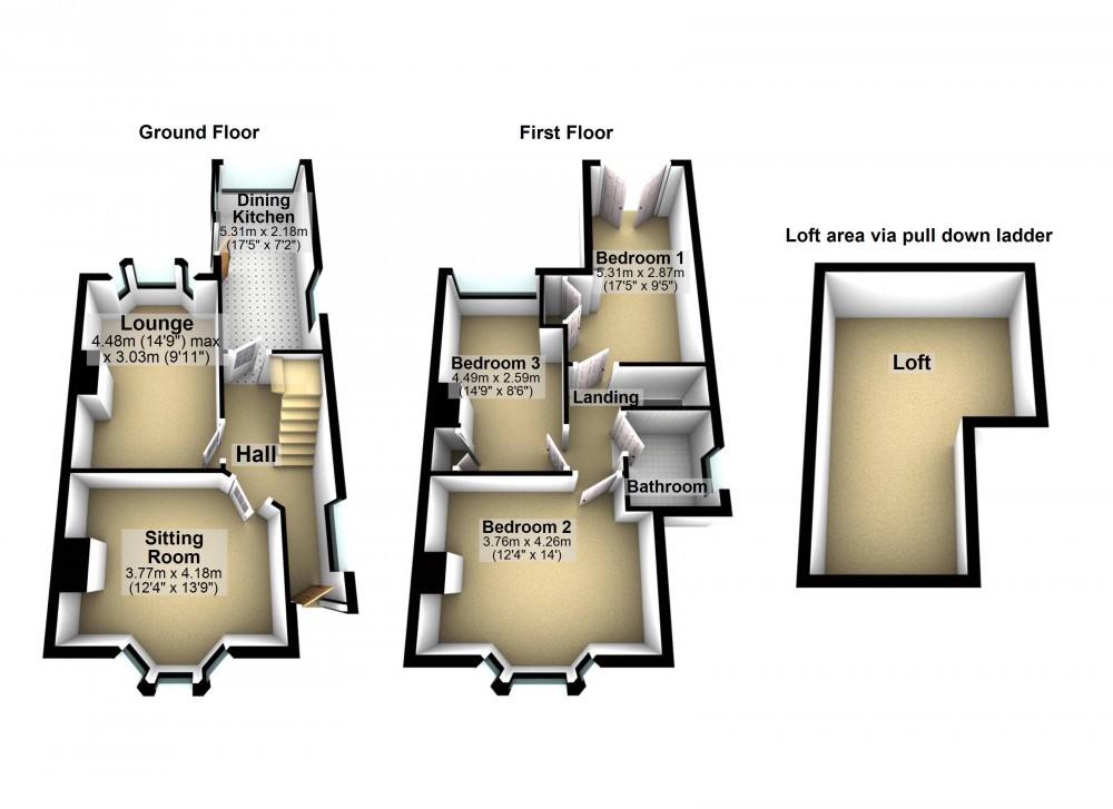 Floorplans For Almondbury, Huddersfield