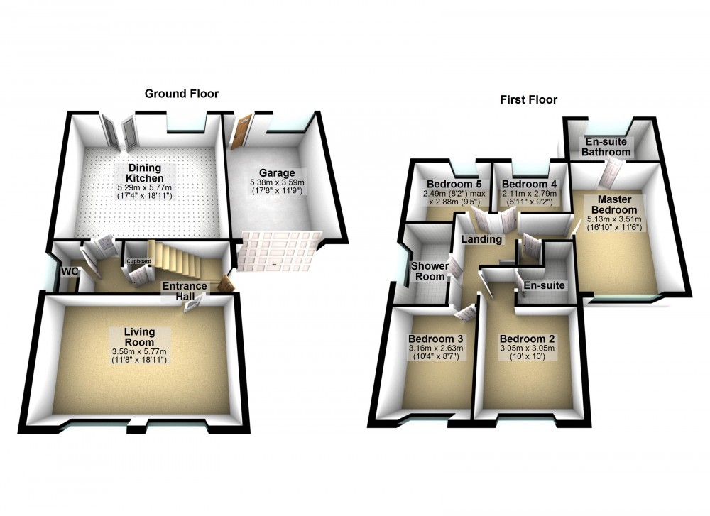 Floorplans For New Road, Holmfirth