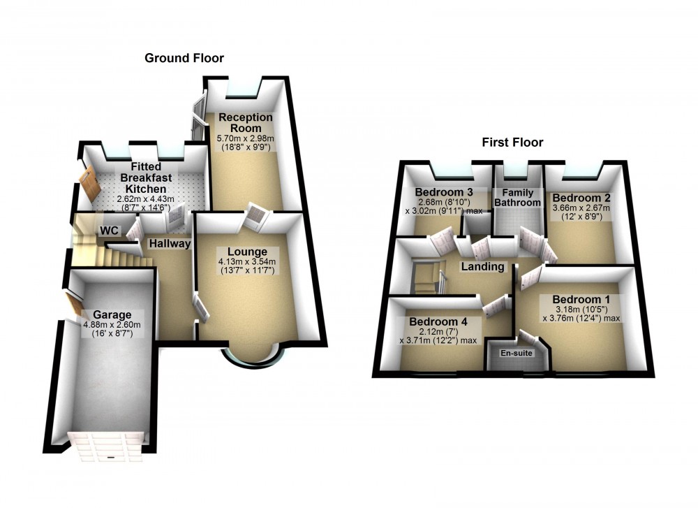 Floorplans For Fixby, Huddersfield