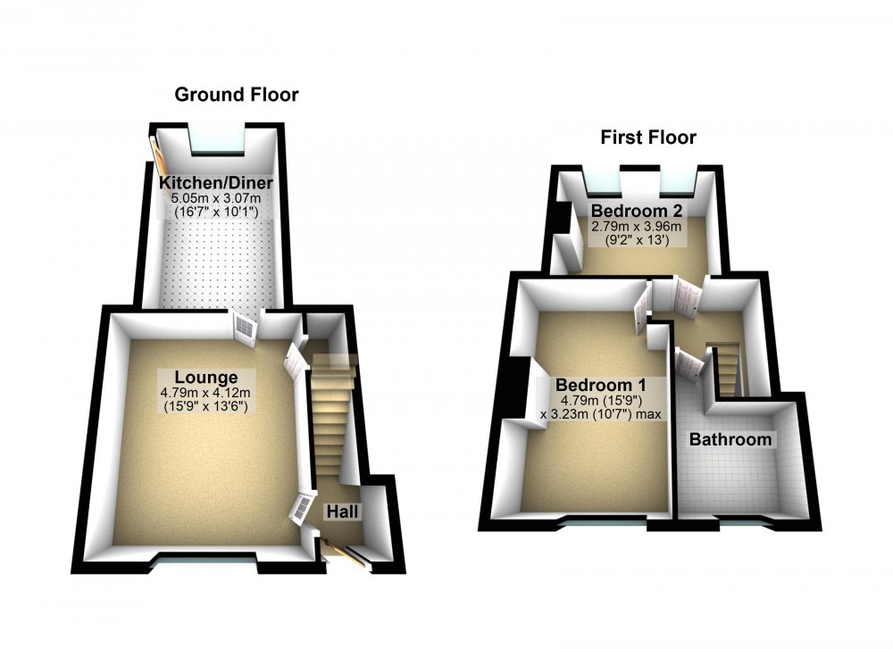 Floorplans For Marsh, Huddersfield